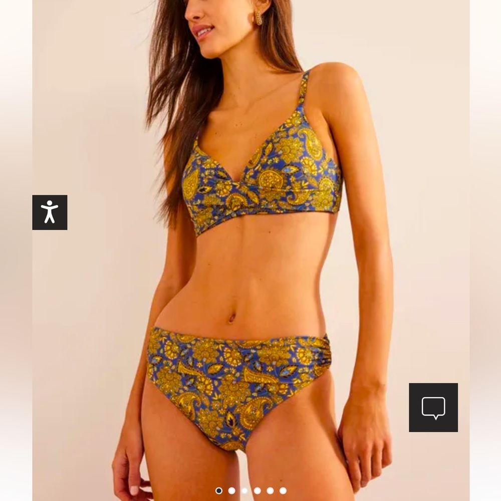 Boden Harvest Gold Paisley Bikini. Only worn once.